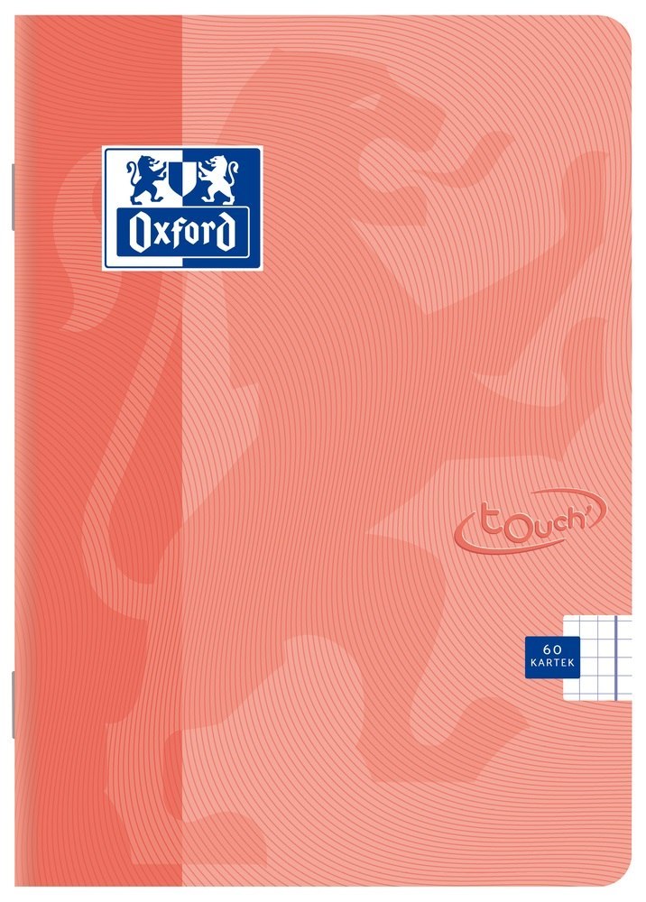 OXFORD TOUCH PASTEL NOTEBOOK A4, 60 SHEETS, GRID WITH MARGIN HAMELIN